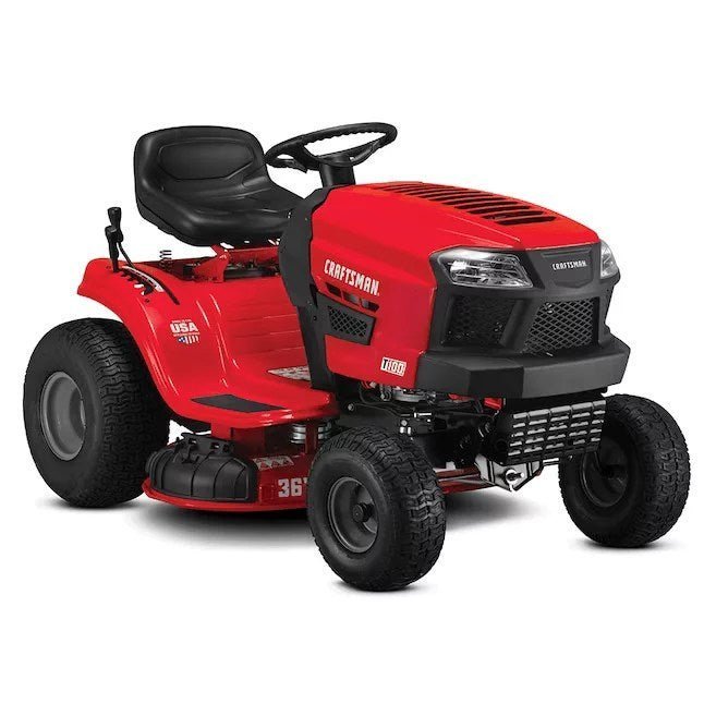 Premium 36-Inch Gas Riding Lawn Tractor with Ergonomic Steering