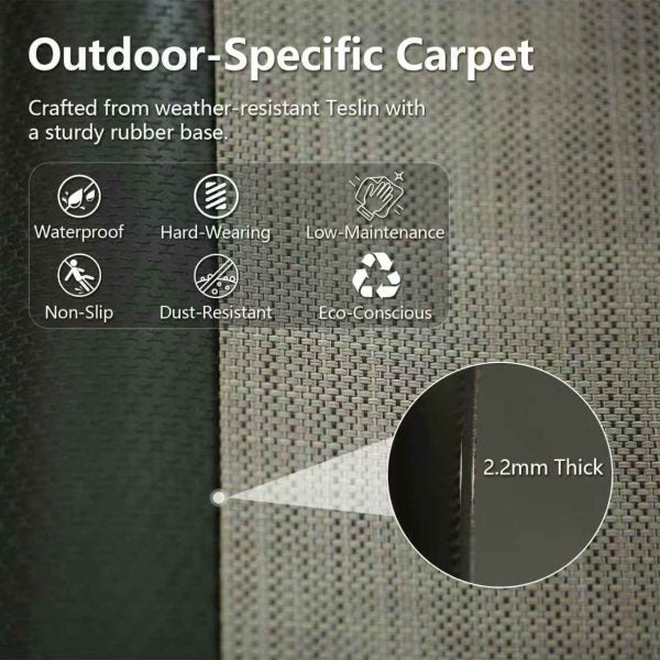 183*183cm Durable Outdoor Resin Storage Shed with Lockable Door Windows Vents Waterproof Plastic Garden Tool Shed